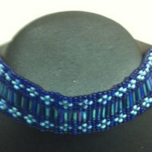 Unique Hand beaded Wide Choker-New